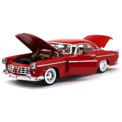 Motor Max 1:24 Chrysler C300 1955 Model Araba Kırmızı