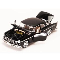 Motor Max 1:24 Chrysler C300 1955 Model Araba Siyah