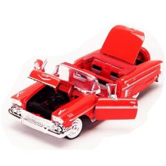 Motor Max 1:24 1958 Chevy Impala Model Araba - Kırmızı