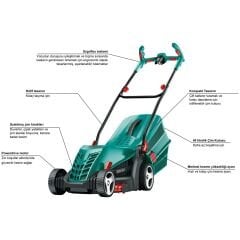 Bosch ARM 34 Elektrikli Çim Biçme Makinesi - 06008A6101