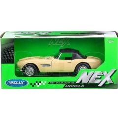 Welly 1:24 BMW 507 Model Araba - Krem