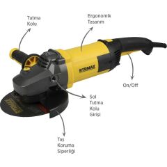 RTRMAX RTM1180 180mm Büyük Taşlama Makinesi