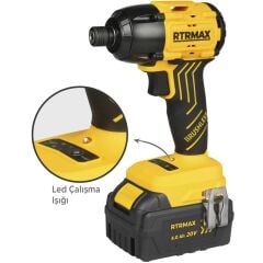 RTRMAX RTS5020 20V 4Ah Çift Akülü Torklu Vidalama