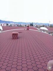 Alteks Silver Kırmızı Yonca Desenli Kumlu Su Yalıtım Membranı (Şingıl)