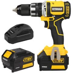 RTRMAX RTX2020 4Ah Çift Akülü Vidalama + RTM102 Avuç Taşlama Bez Çanta Hediyeli