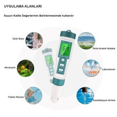 Ortimax C-600 8in1 Su Kalite Test Cihazı 8 Fonksiyonlu
