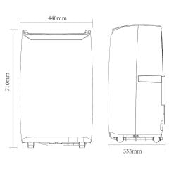 Good Home Mobil Klima 9000 BTU Soğutma