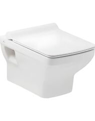 Seramiksan Silva Duroplast Kanalsız Açık Montaj Asma Klozet Yavaş Kapak - A041050H