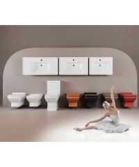 Seramiksan Silva Duroplast Kanalsız Açık Montaj Asma Klozet Yavaş Kapak - A041050H