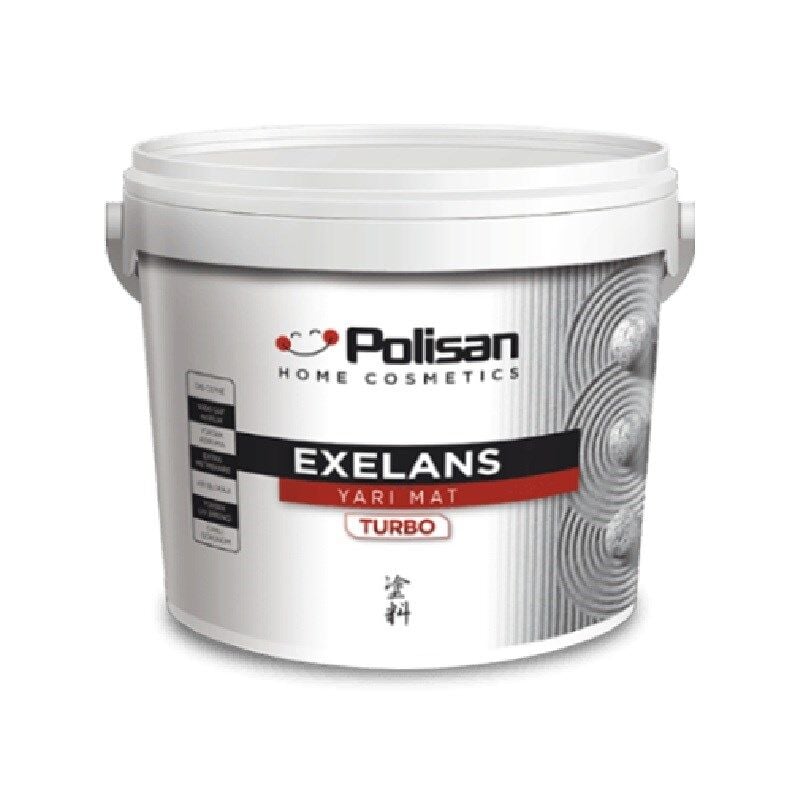 Polisan Exelans Turbo Yarı Mat Dış Cephe Boyası Beyaz 15 lt