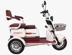 Csn Smart Elektrikli 3 Tekerlekli Motor Kırmızı